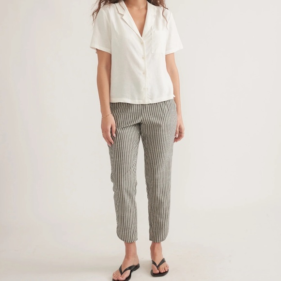 Marine Layer Striped Gray and White Pants - Picture 3 of 5